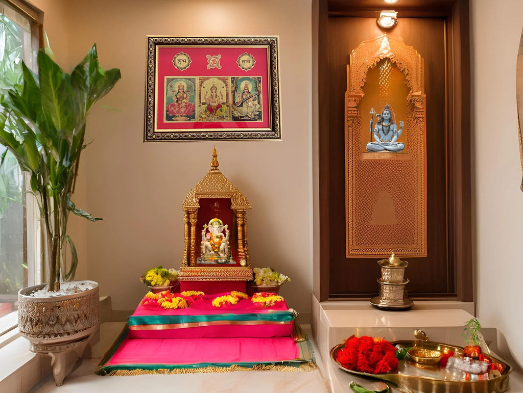 Shri Lakshmi Ganesh Saraswati Yantra Frame