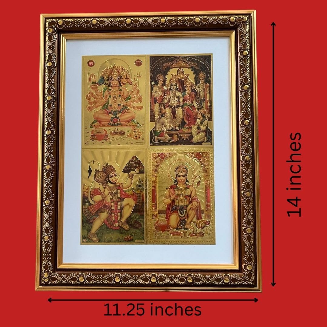 Hanuman Ji 4 Roops Premium Wooden Box Gift Set